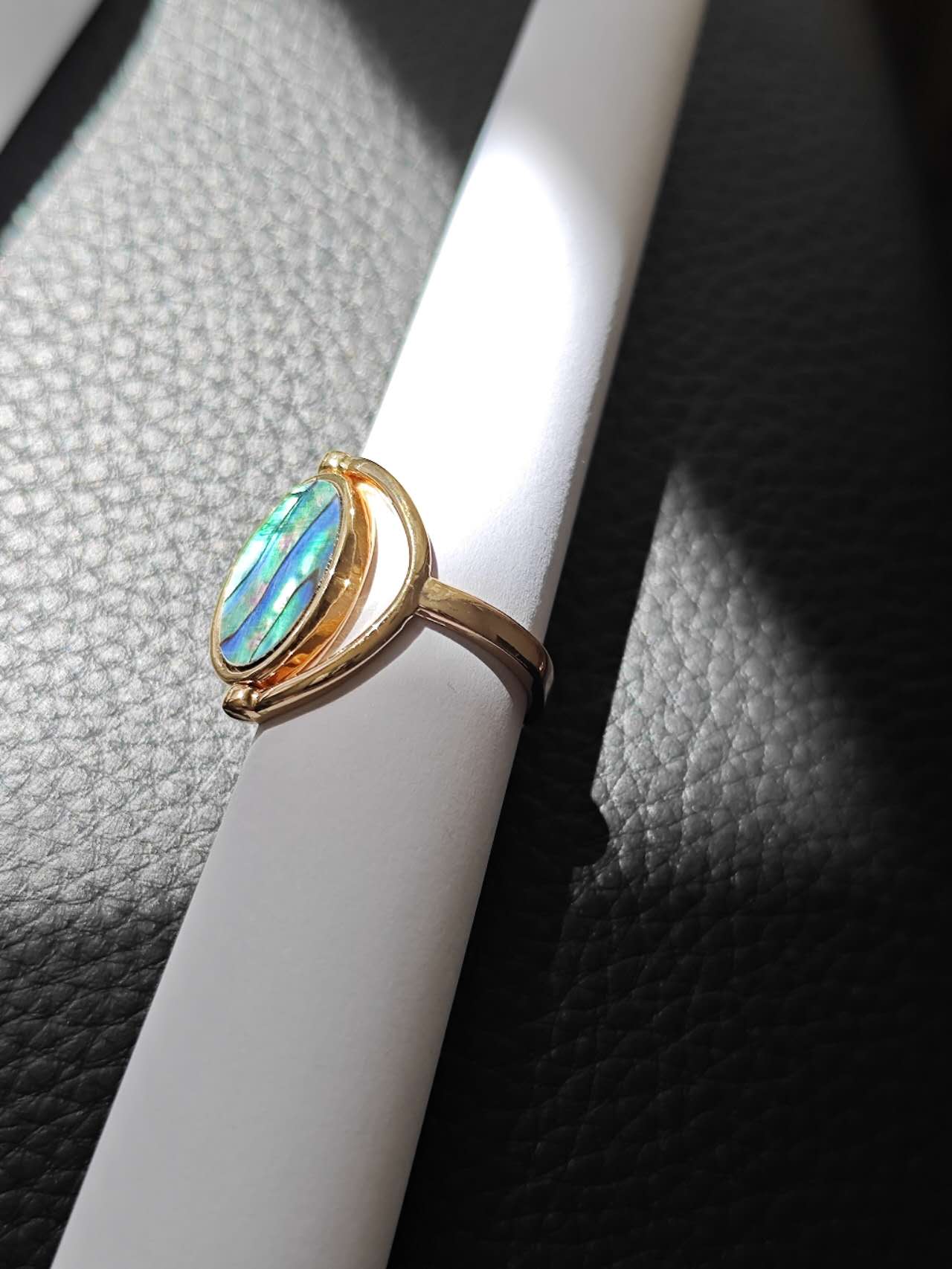 Abalone Shell or Baroque Pearl Ring: A Touch of Oceanic Elegance