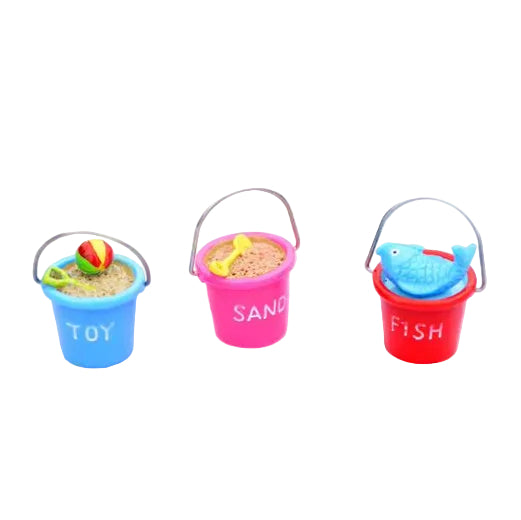 Bucket Sandpit Miniature Fairy Garden Accessory – Resin Decoration for Fairy Gardens & Miniature Displays