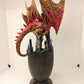 Mystical Red Resin Dragon Figure Statue Home & Office Decor indoor outdoor decor