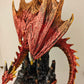 Mystical Red Resin Dragon Figure Statue Home & Office Decor indoor outdoor decor