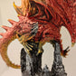 Mystical Red Resin Dragon Figure Statue Home & Office Decor indoor outdoor decor