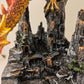 Mystical Red Resin Dragon Figure Statue Home & Office Decor indoor outdoor decor