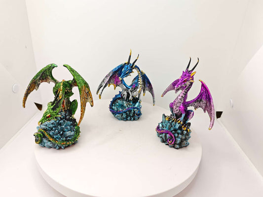 Mystical Resin Dragon Figure Statue Home & Office Decor indoor outdoor