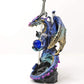 Fantasy Dragon with Sword Dragon Figure Statue Home Office Decor indoor outdoor