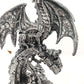 Gothic Stone Dragon Statue Medieval Ruins Fantasy Figurine Indoor Outdoor Decor