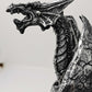 Gothic Stone Dragon Statue Medieval Ruins Fantasy Figurine Indoor Outdoor Decor