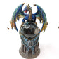 Dragon with Crystal Ball Dragon Figurine Gothic Fantasy Sculpture Home Decor