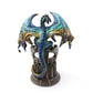 Dragon with Crystal Ball Dragon Figurine Gothic Fantasy Sculpture Home Decor