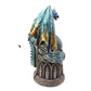 Dragon with Crystal Ball Dragon Figurine Gothic Fantasy Sculpture Home Decor