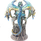 Dragon with Crystal Ball Dragon Figurine Gothic Fantasy Sculpture Home Decor