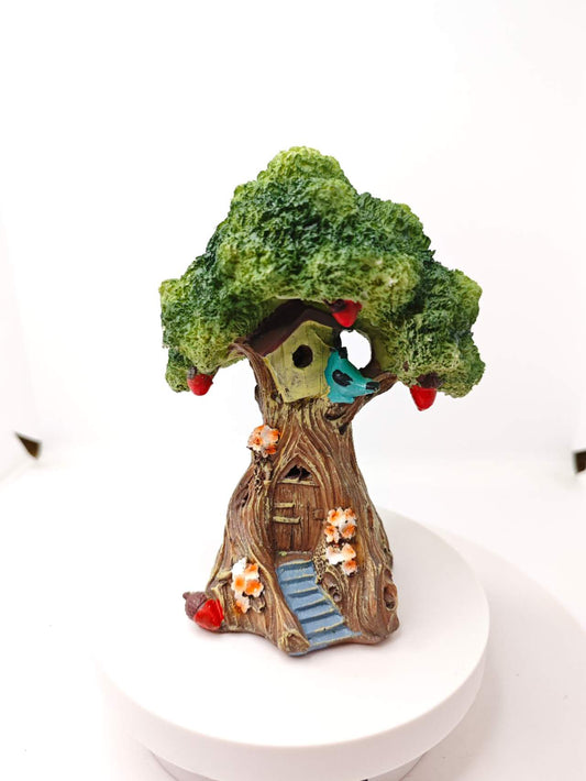 Miniature Resin Treehouse Figurine – Fairy Garden Decoration