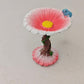 Flower bird bath fairy garden accessories fairy garden decor