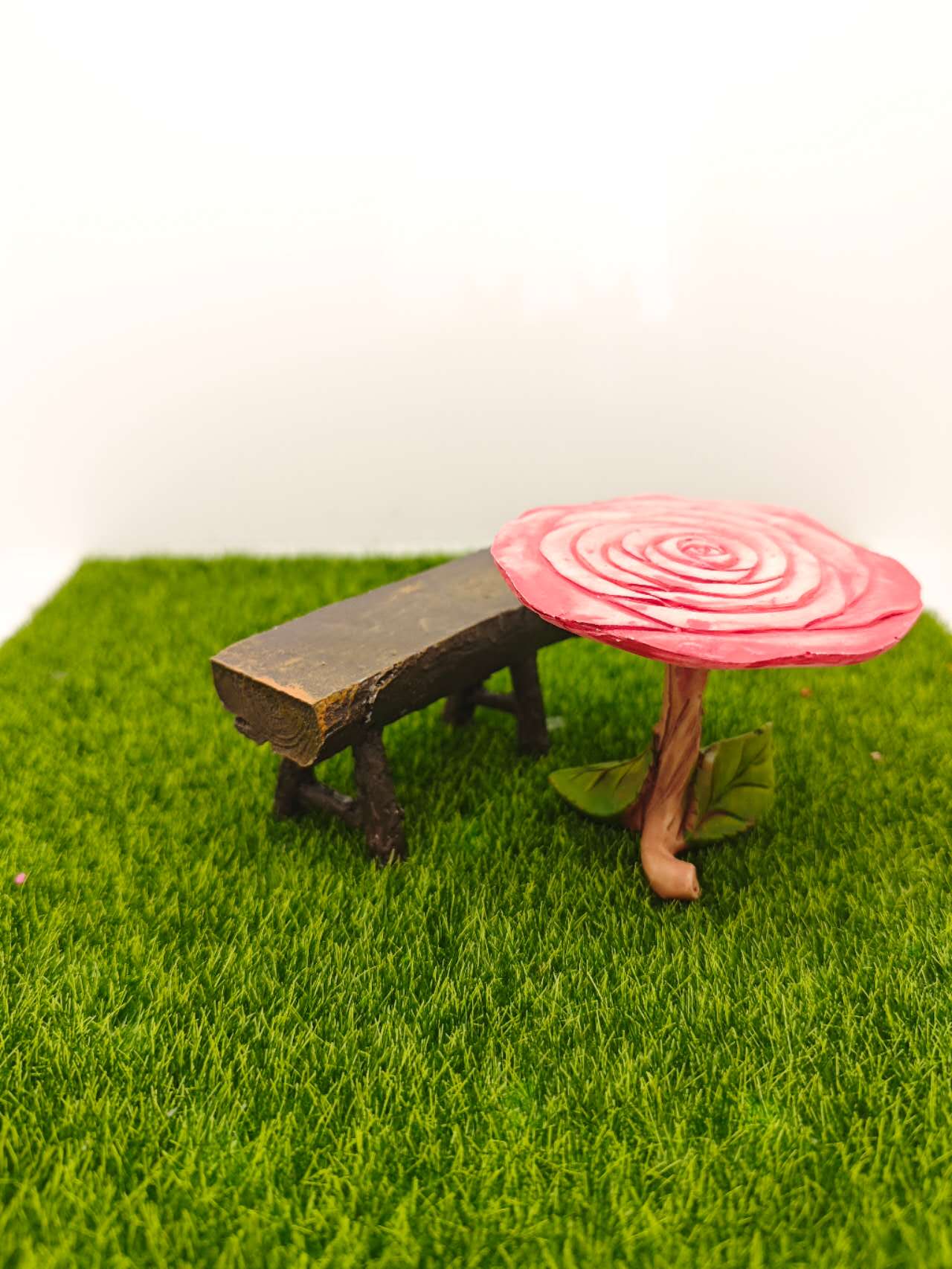Fairy Garden Accessories Rose Table and chair