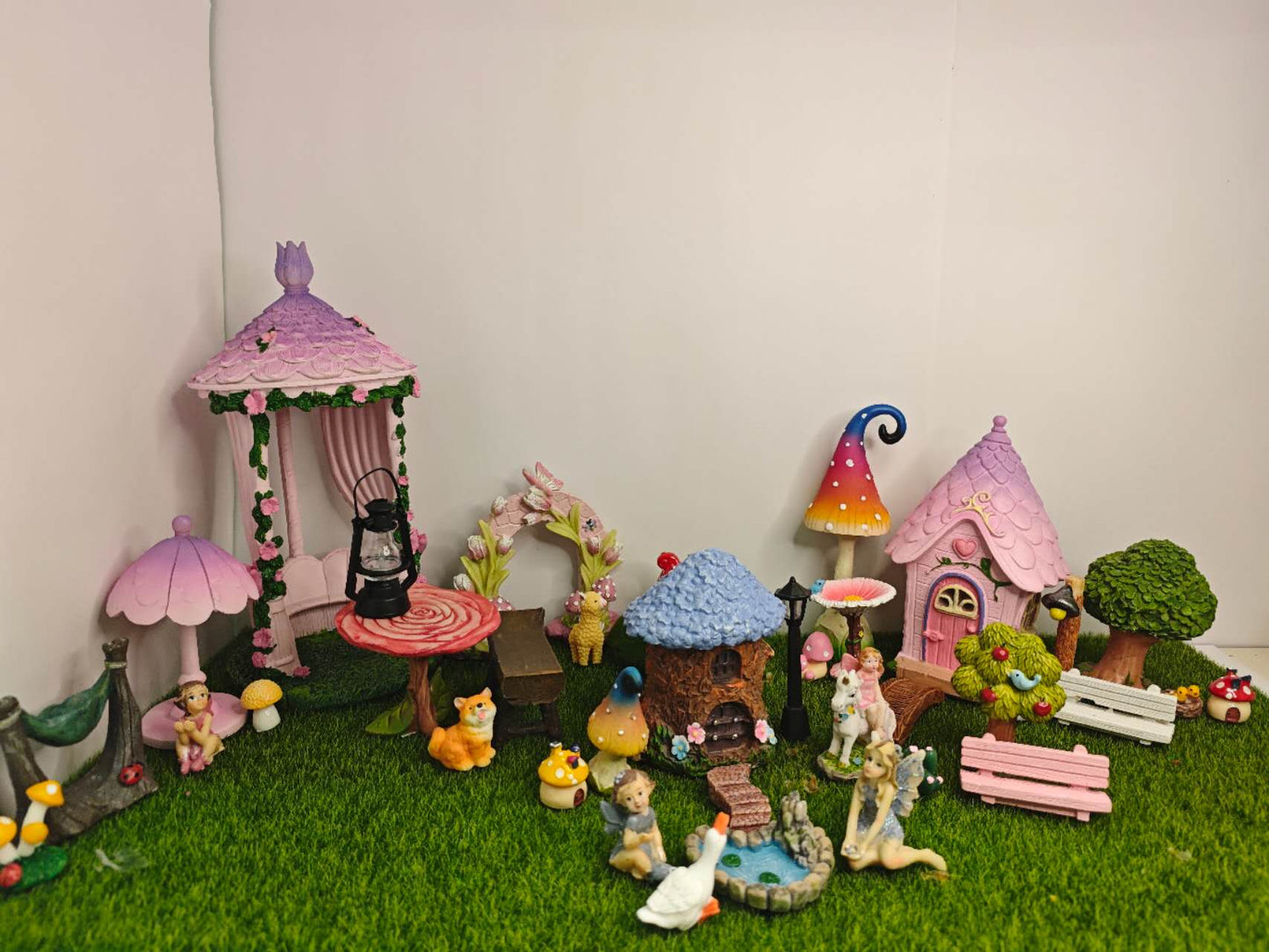 38 Pcs Deluxe Fairy Garden Luxury Set – Complete Enchanted Fairy Village