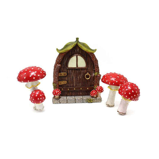 Glow in the dark door fairy garden kit
