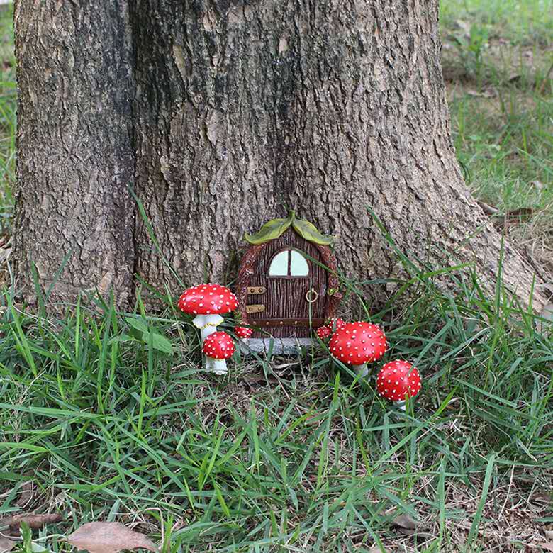 Glow in the dark door fairy garden kit