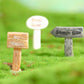 Fairy garden accessories road sign road plate