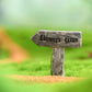 Fairy garden accessories road sign road plate