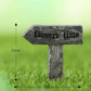 Fairy garden accessories road sign road plate