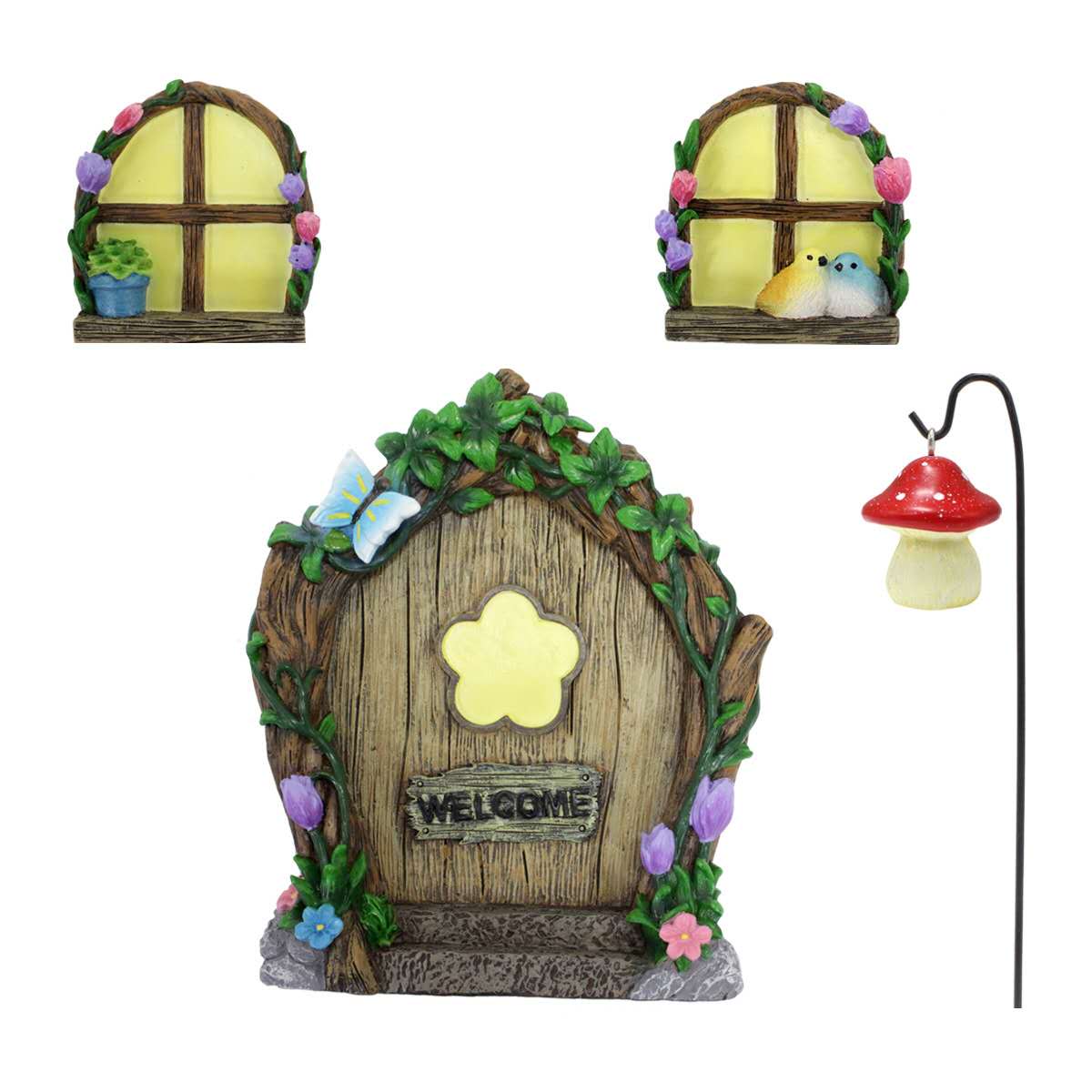 Fairy garden kits fairy window and door
