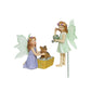 Fairy garden figurines fairy with watering can and dog