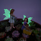 Fairy garden figurines fairy with watering can and dog