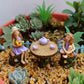 Fairy garden kits Figurines fairy with teapot