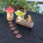 Fairy garden kits fairy with bunny mushroom house