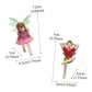 Fairy garden figurines sitting fairy girl and boy