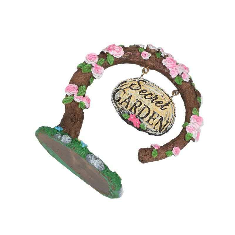 Fairy Garden accessories secret garden archway sign