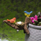 Fairy Garden Accessories Miniature Bird nest Planter Hanger