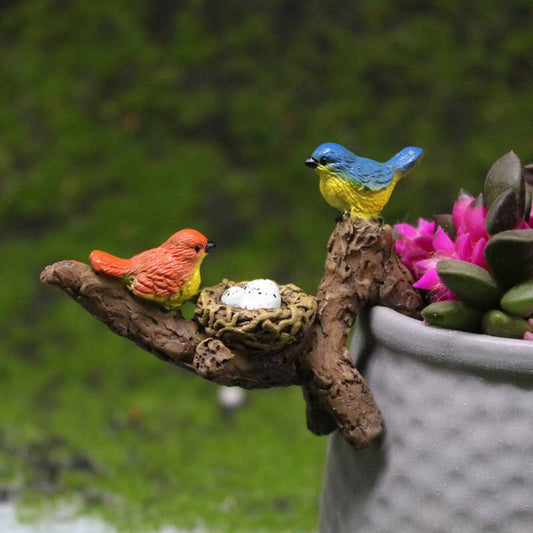 Fairy Garden Accessories Miniature Bird nest Planter Hanger