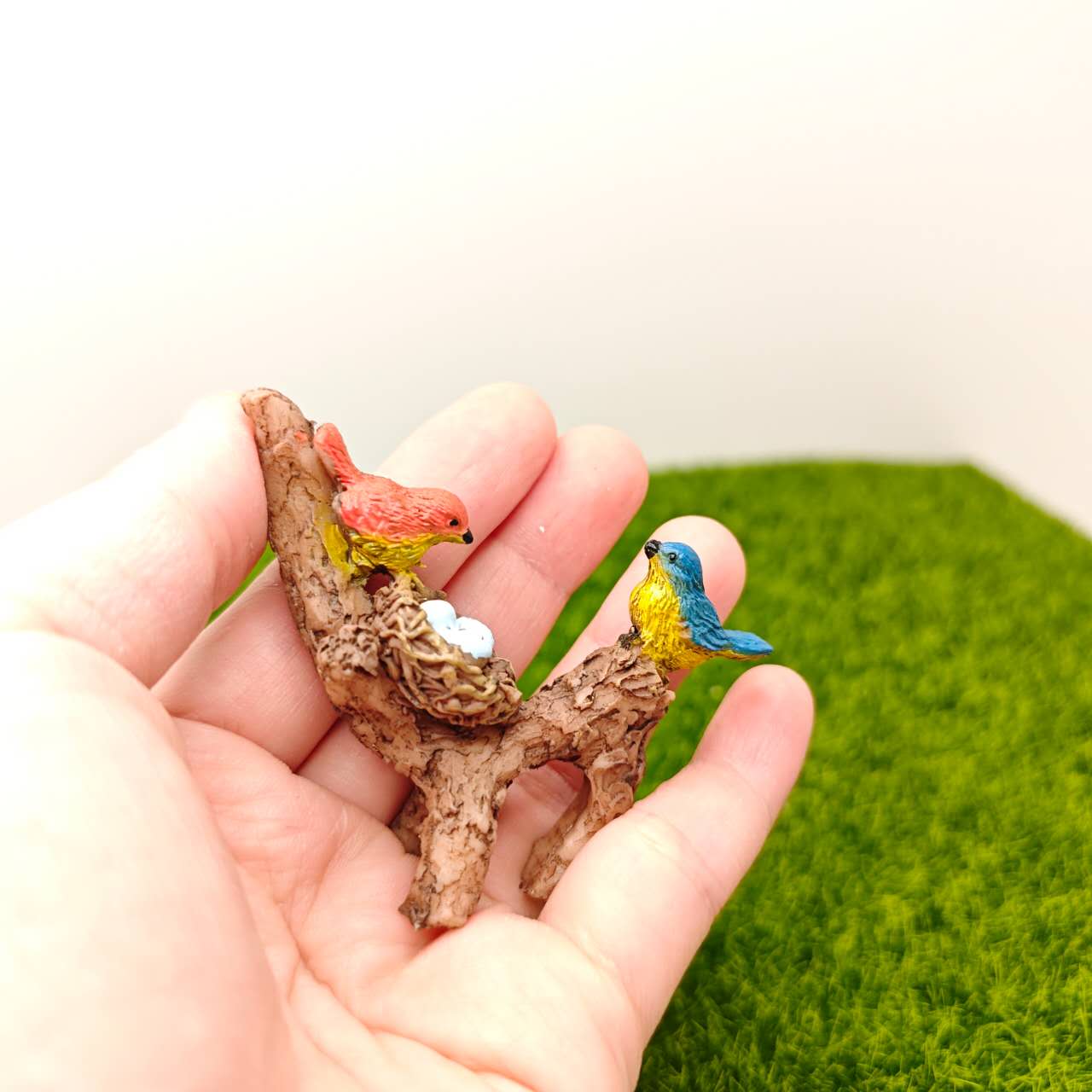 Fairy Garden Accessories Miniature Bird nest Planter Hanger