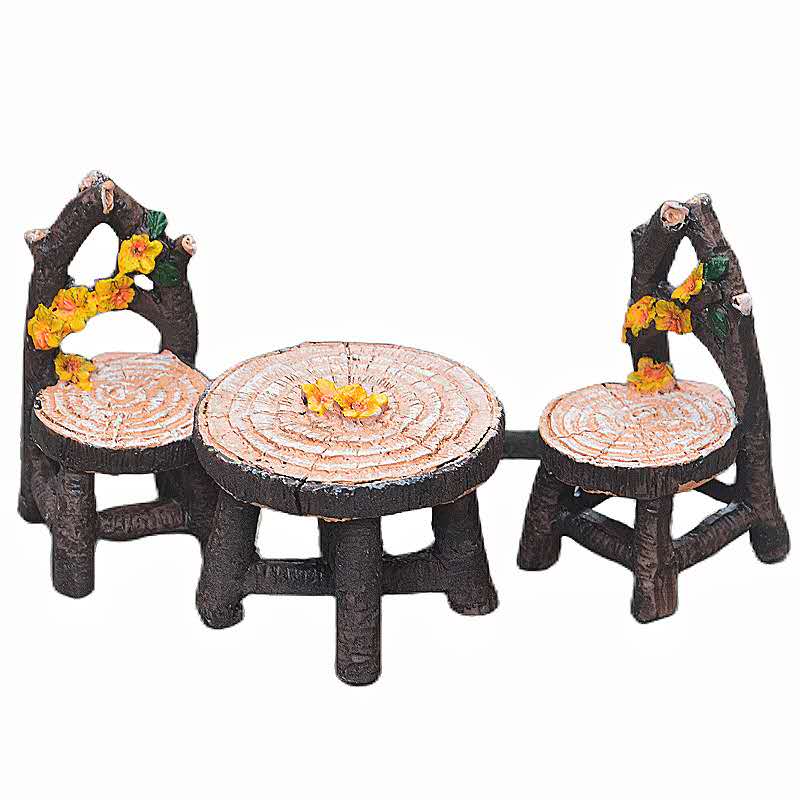 Fairy Garden Accessories Table Chair Bench Bridge Archway Road sign Lamp