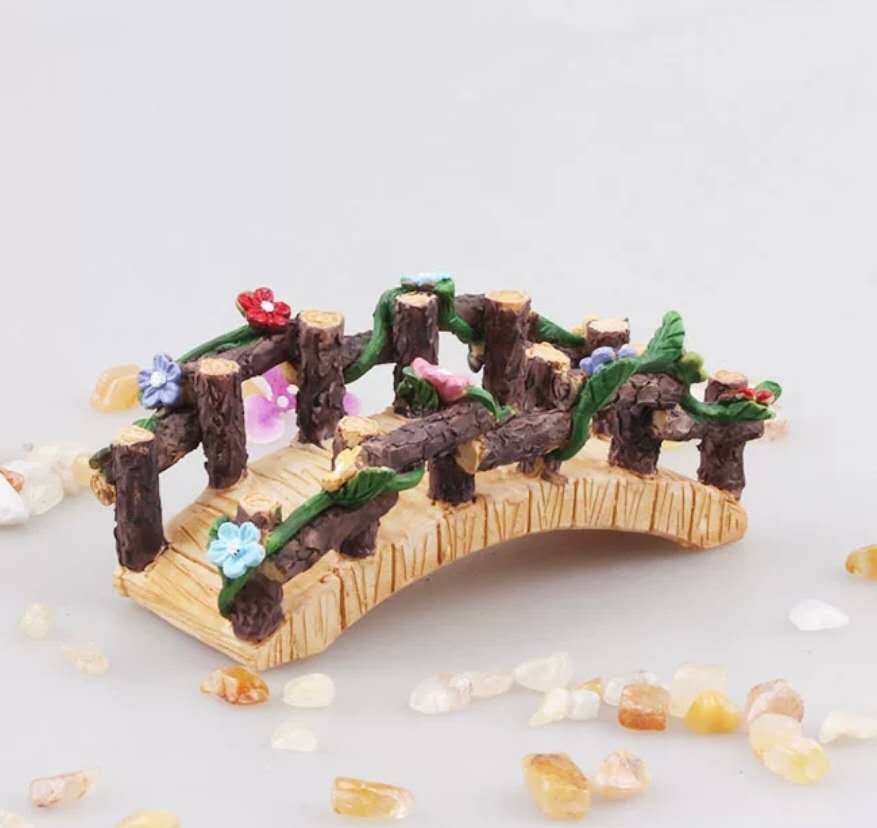 Fairy Garden Accessories Flower Bridge