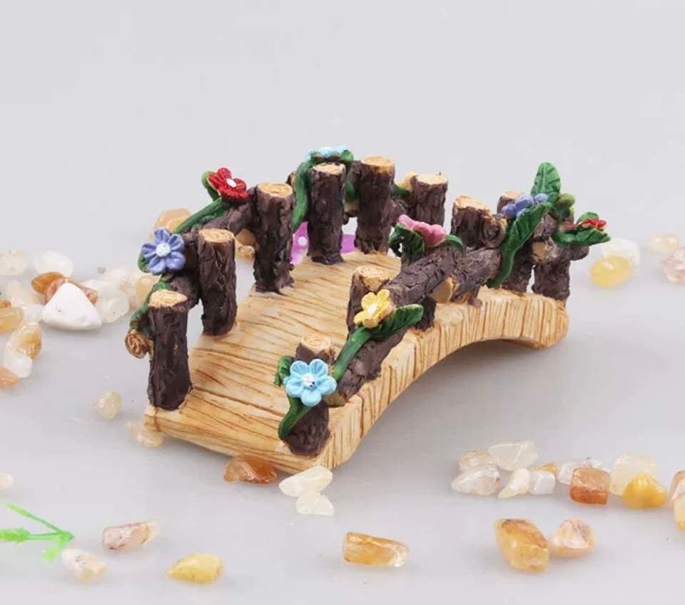 Fairy Garden Accessories Flower Bridge