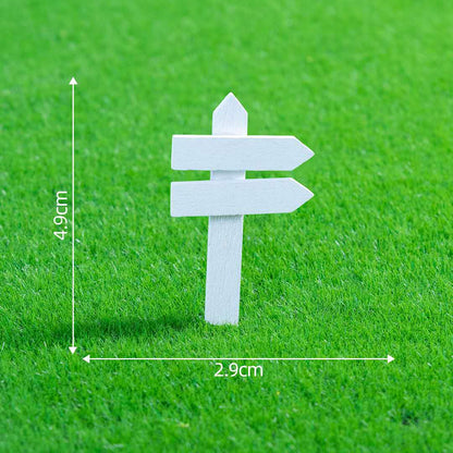 Fairy Garden Accessories Wooden Road Sign Signpost