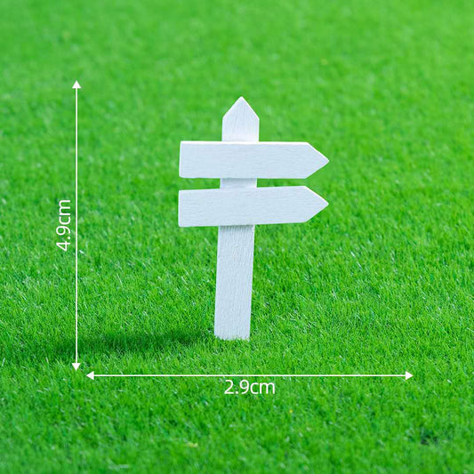 Fairy Garden Accessories Wooden Road Sign Signpost