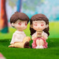 Fairy Garden Figurine Couple Girl Boy