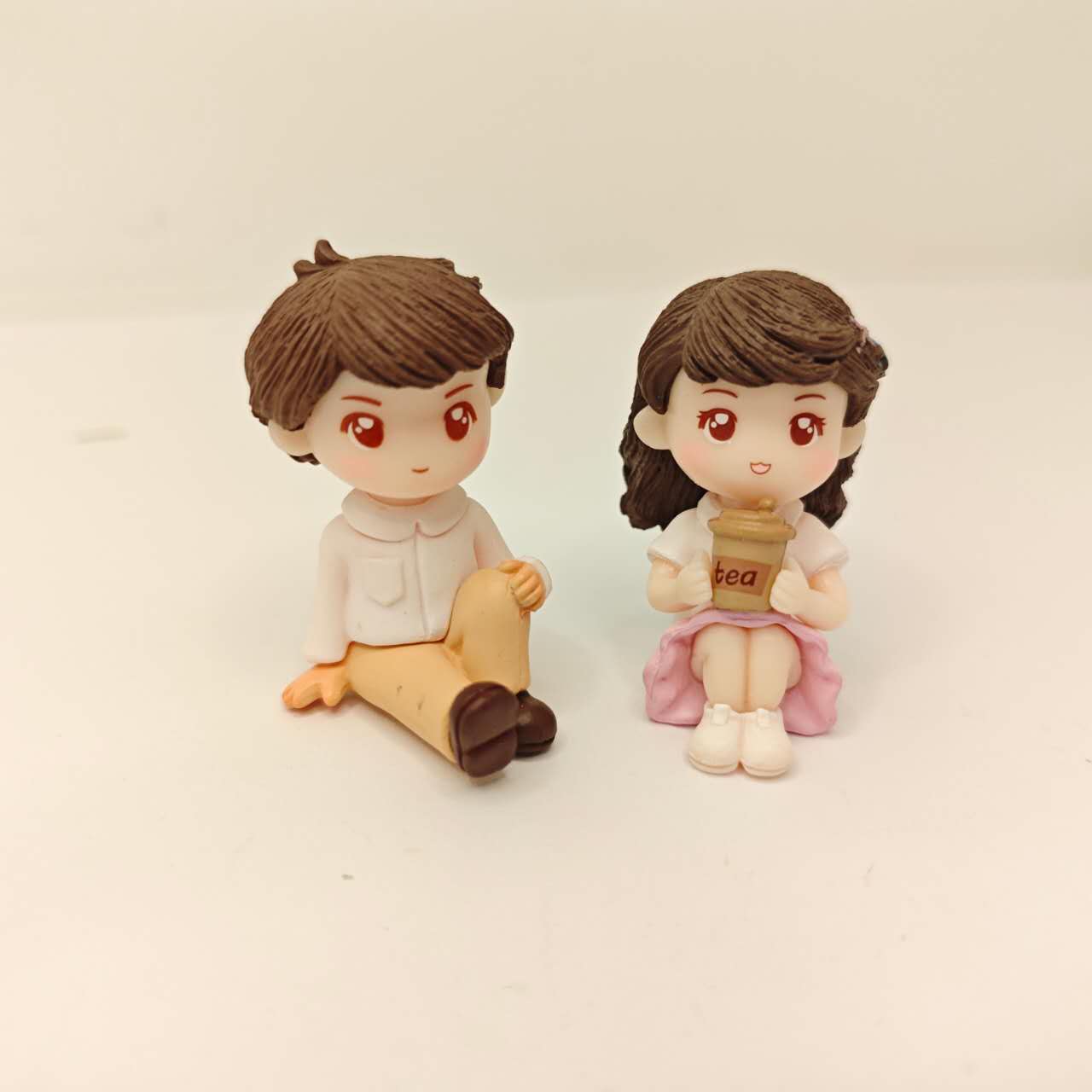 Fairy Garden Figurine Couple Girl Boy