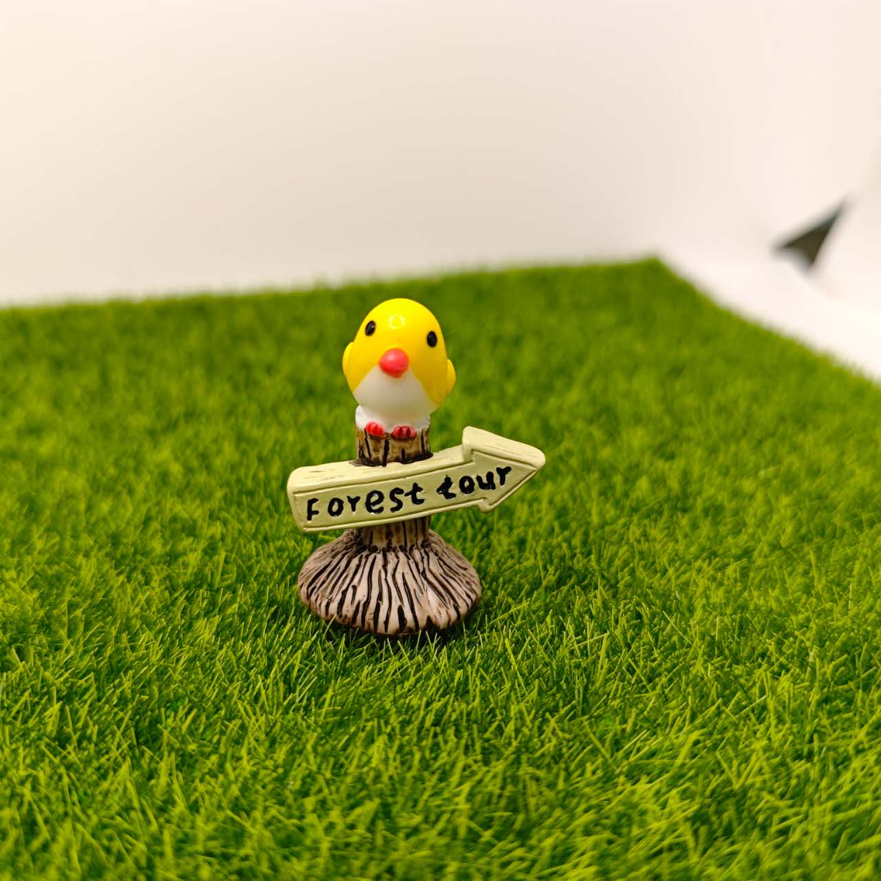 Fairy Garden Accessories Road Sign With Bird
