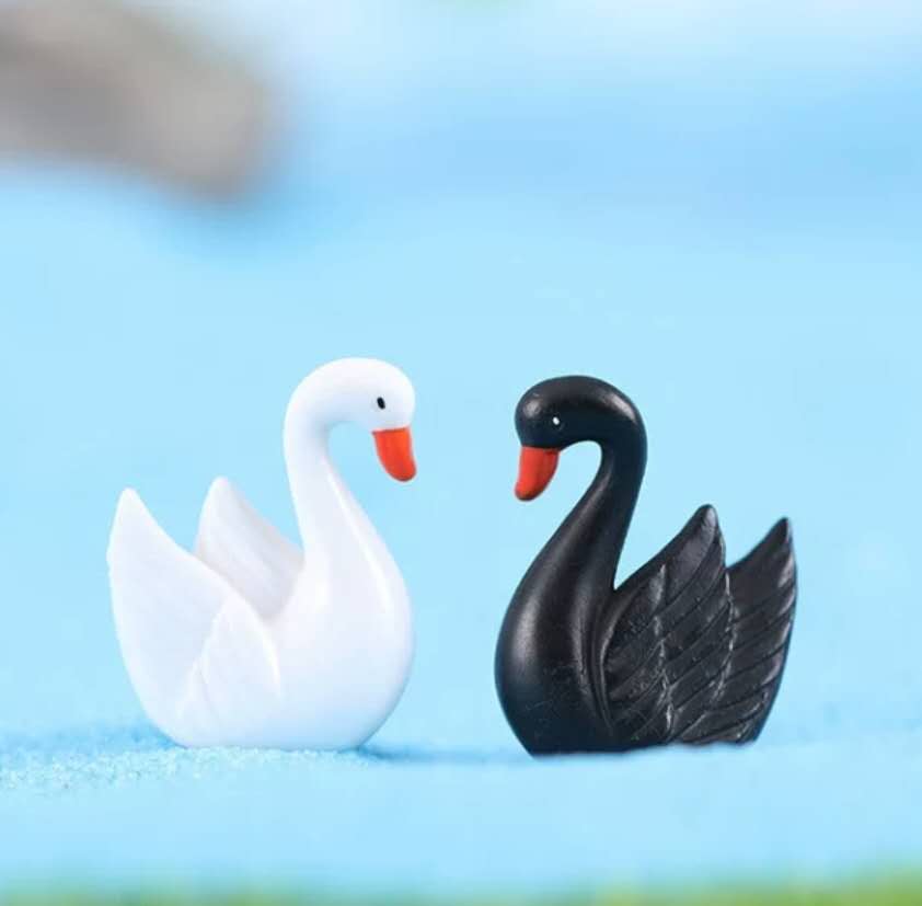 Fairy Garden Accessories Miniature Swan