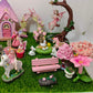 Easter pink fairy garden kit 31pcs