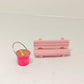 Easter pink fairy garden kit 31pcs