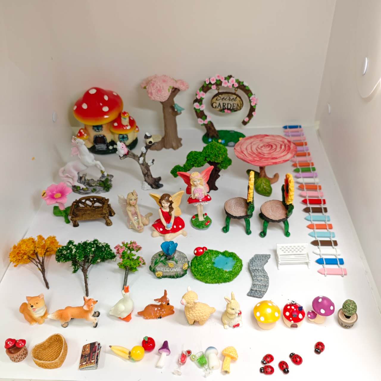 48pcs Fairy Garden Kit