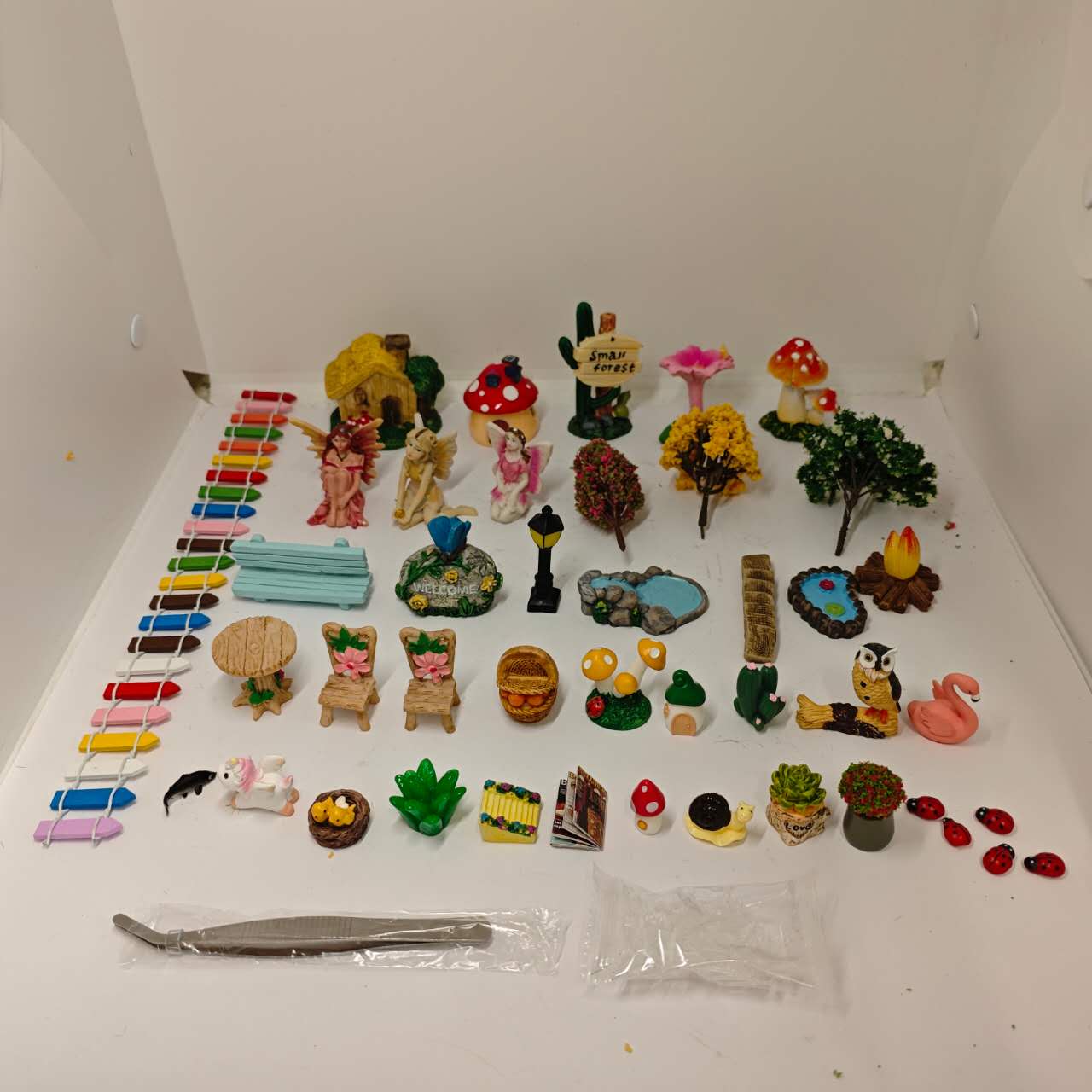 45Pcs Mini Fairy Garden Kit