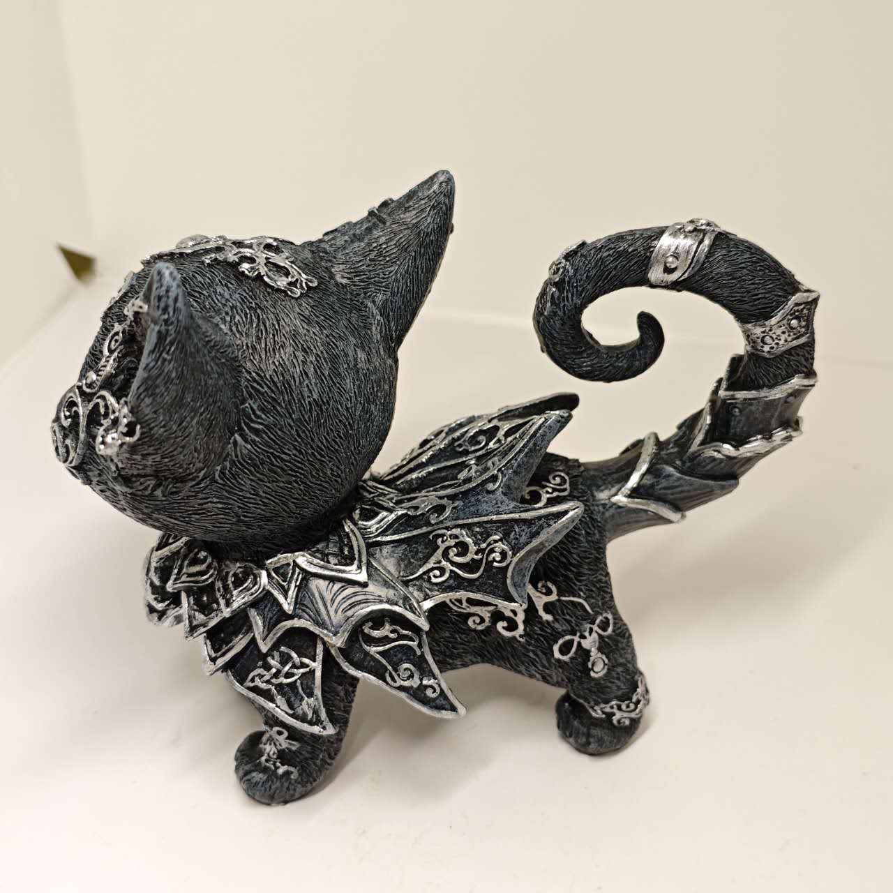 Midnight Guardian Cat Gothic Decor Figurine