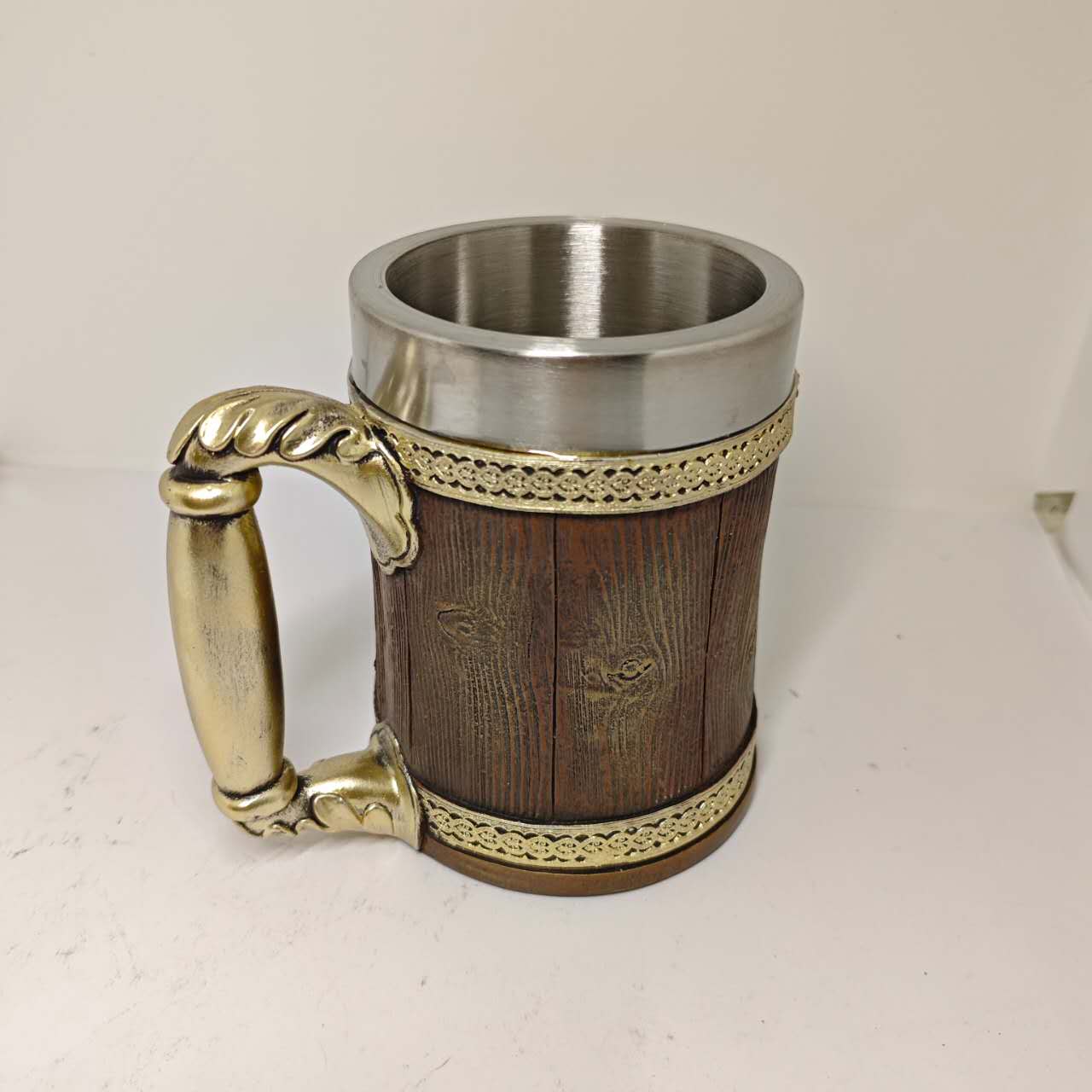 Gothic Rustic Wooden Beer Mug