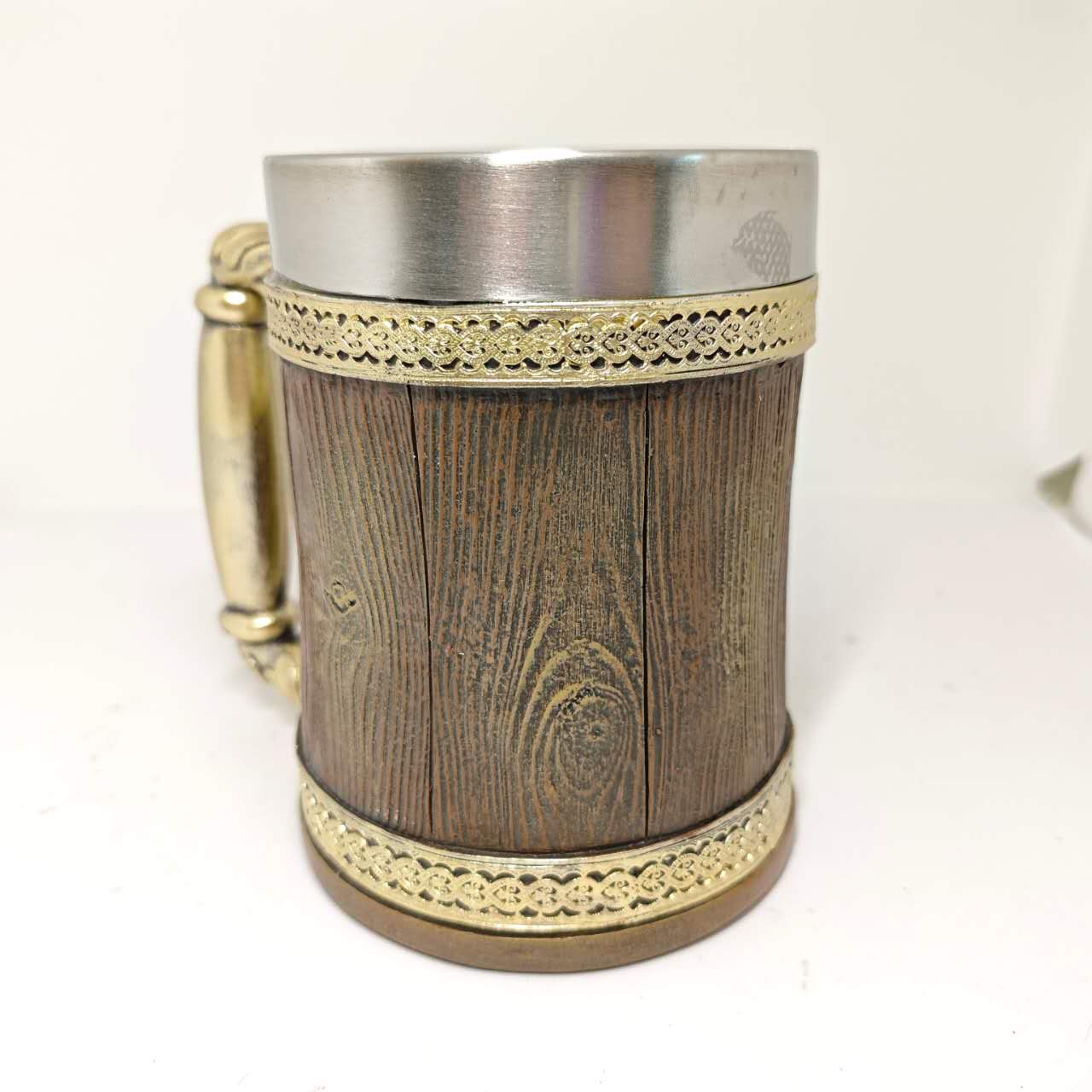 Gothic Rustic Wooden Beer Mug