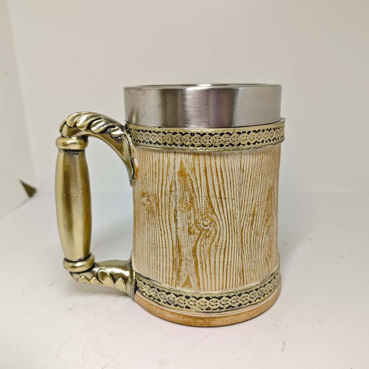 Gothic Rustic Wooden Beer Mug